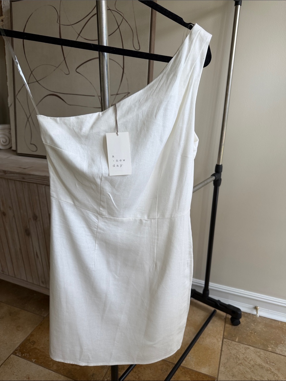 a new day White One-Shoulder Mini Dress